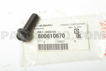 800610670 Subaru BOLT-10X30X25