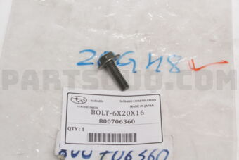 800706360 BOLT-6X20X16