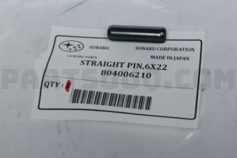 804006210 STRAIGHT PIN,6X22