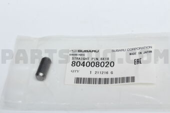 804008020 Subaru STRAIGHT PIN,8X18