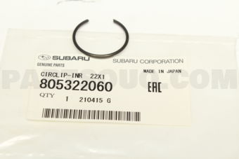 805322060 CIRCLIP INR 22X1