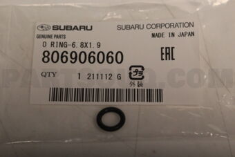 806906060 Subaru O RING-6.8X1.9