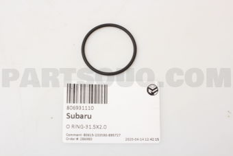 806931110 O RING-31.5X2.0