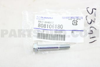 808106180 BOLT-6X40X12