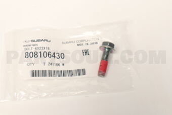808106430 Subaru BOLT-6X22X18
