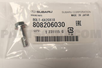 808206030 BOLT-6X20X18