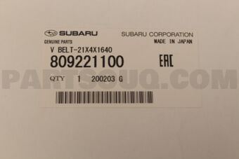 809221100 V-BELT