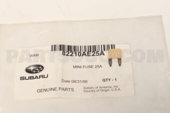 82210AE25A Subaru MINI FUSE        25A