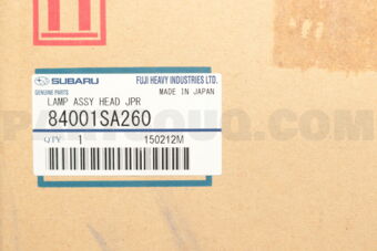 84001SA260 LAMP ASSY HEAD   JPR