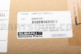 84001XA25C LAMP ASSY HEAD LLL