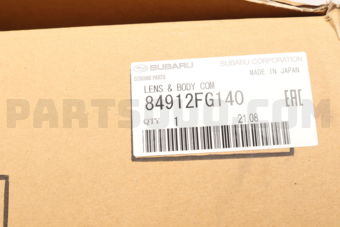 84912FG140 LENS & BODY-REAR COMBINATION L