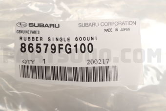 86579FG100 RUBBER SINGLE 600UNI