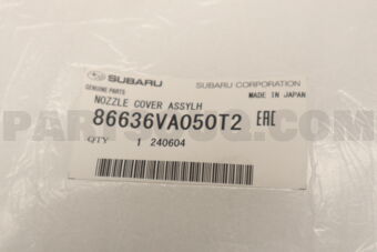 86636VA050T2 Subaru NOZZLE COVER ASSYLH