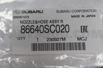 86640SC020 NOZZLE&amp;HOSE ASSY R