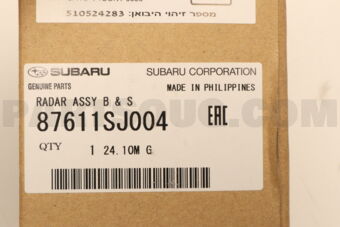 87611SJ004 Subaru RADAR ASSY B &amp; S