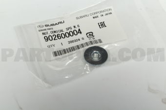 902600004 NUT,CONICAL SPG W,6