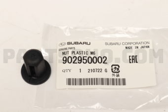 902950002 NUT PLASTIC M6