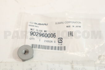902960006 Subaru NUT SLIDE M6