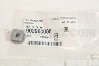 902960006 Subaru NUT SLIDE M6