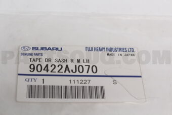 90422AJ070 Subaru TAPE DR SASH R M LH