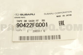 90422FG001 TAPE DR SASH FF  RH