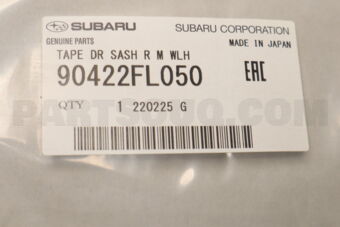 90422FL050 TAPE DR SASH R M WLH