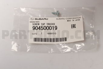 904500019 Subaru SCREW TAP TRU3X8
