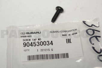 904530034 Subaru SCREW TAP M5