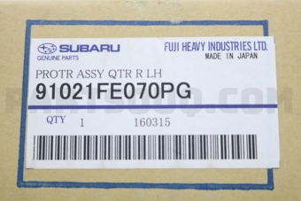 91021FE070PG PROTR ASSY QTR R LH
