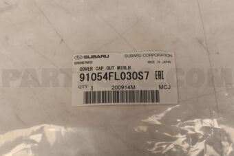 91054FL030S7 Subaru COVER CAP OUT MIRLH