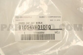 91054VA010TQ Subaru COVER CAP OUT MIRLH