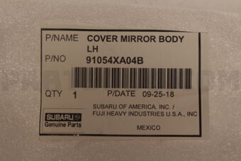 91054XA04B Subaru COVER MIRROR BODYLH