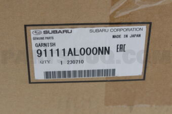 91111AL000NN Subaru GARNISH