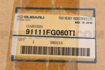 91111FG060TI Subaru GARNISH