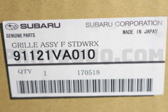 91121VA010 GRILLE ASSY F STDWRX