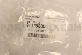 91165SG000 Subaru BRKT GRILLE      LWR