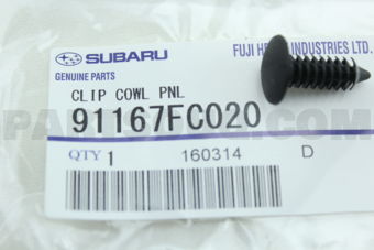 91167FC020 CLIP COWL PNL