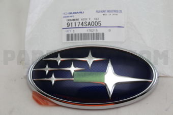 91174SA005 ORNAMENT ASSY F  SIX