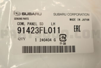 91423FL011 COWL PANEL SD    LH