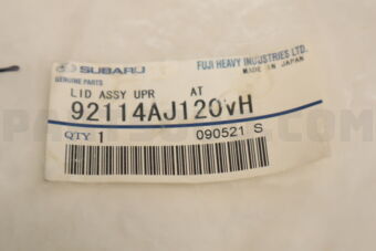 92114AJ120VH LID ASSY UPR     AT