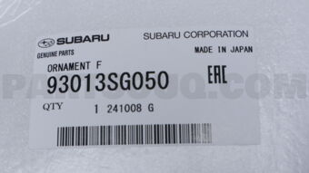 93013SG050 Subaru ORNAMENT F