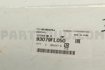 93079FL050 LETTER MK R      IMP