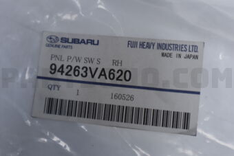 94263VA620 PNL P/W SW S     RH