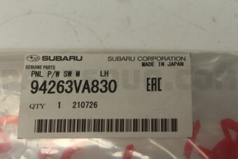 94263VA830 PNL P/W SW M     LH