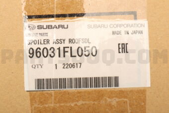 96031FL050 Subaru SPOILER ASSY ROOFSDL