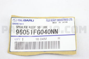 96051FG040NN SPOILER ASSY SD  RH