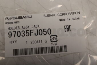 97035FJ050 Subaru HOLDER ASSY JACK