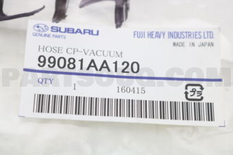 99081AA120 HOSE CP-VACUUM