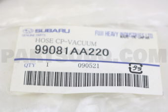 99081AA220 HOSE CP-VACUUM