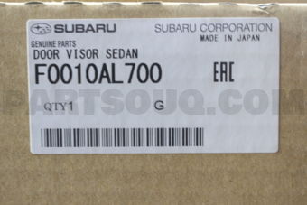 F0010AL700 DOOR VISOR SEDAN